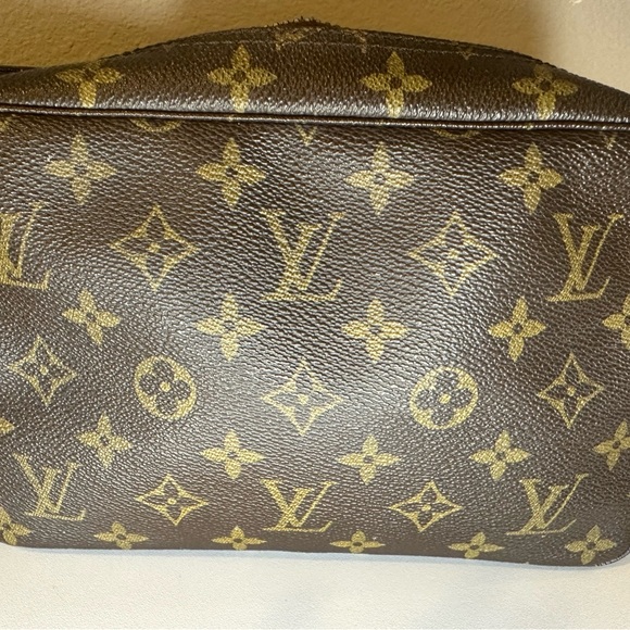 Louis Vuitton Brown and Gold Monogram Clutch
